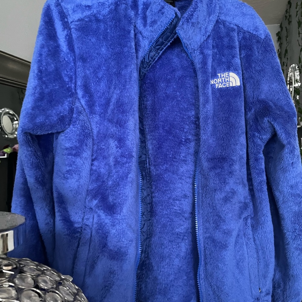 Women’s blue NorthFace zip up jacket